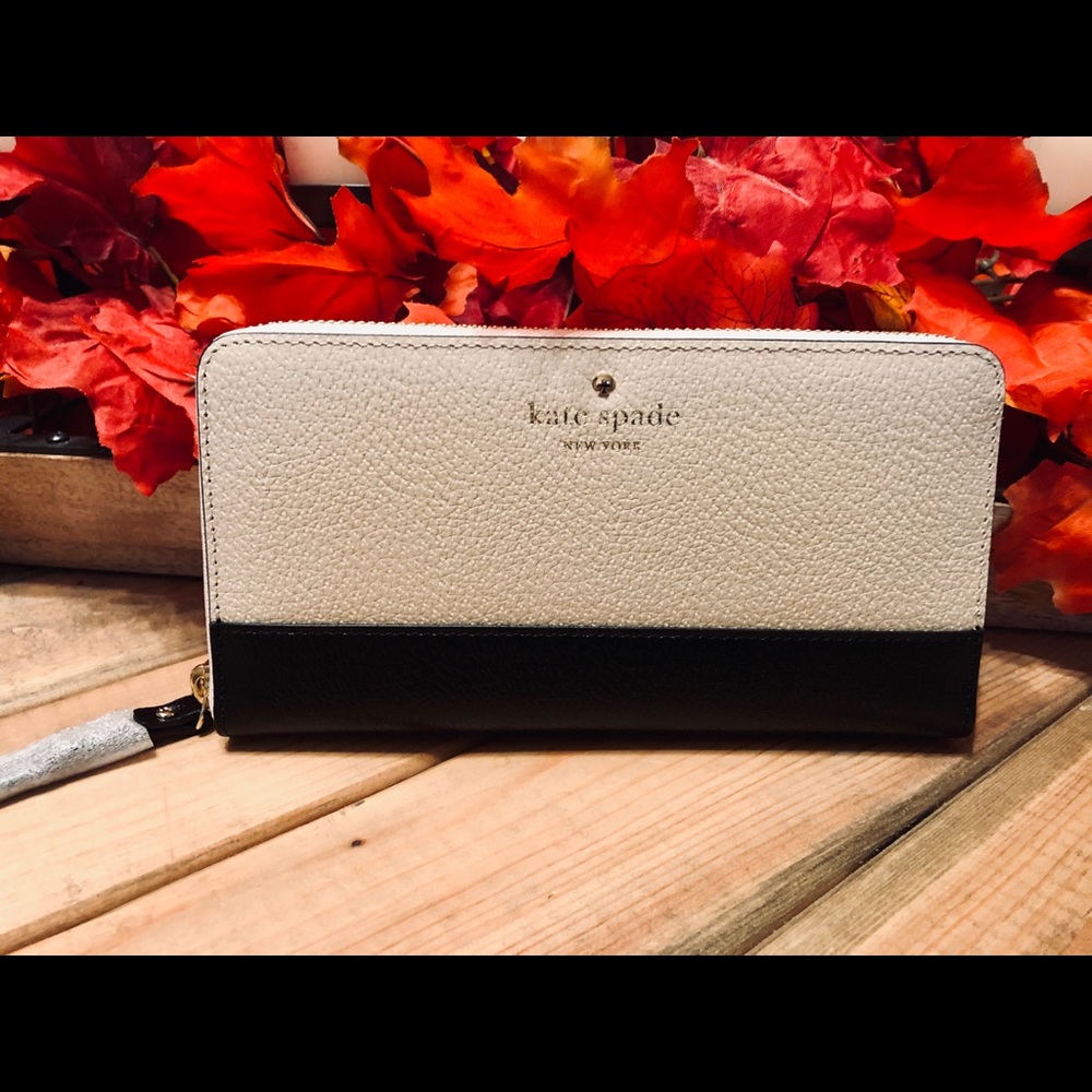 ❤️ HP ❤️ Kate Spade Lacey Grand Colorblock Wallet - Picture 1 of 5